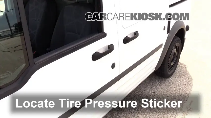 2010 Ford Transit Connect XLT 2.0L 4 Cyl. Mini Cargo Van Tires & Wheels Check Tire Pressure